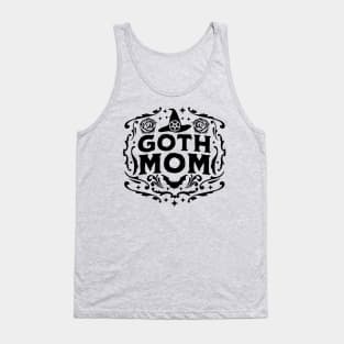 Goth Mom Halloween Mothers Day Witchcraft Retro Vintage Tank Top